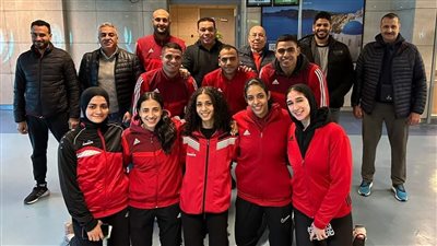 بعثة منتخب الكاراتيه تطير إلى فرنسا للمشاركة في بطولة البريميرليج