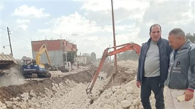 بدء أعمال تبطين 3 ترع ضمن مبادرة حياة كريمة بالمنوفية