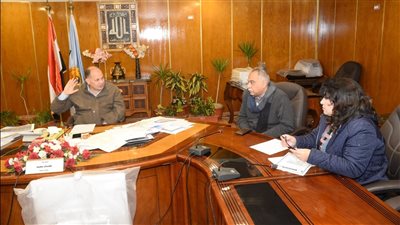 محافظ أسيوط ومدير هيئة تنمية الصعيد يناقشان إجراءات إقامة مصنع أخشاب من المخلفات الزراعية