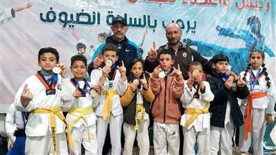 أبطال تايكوندو مطوبس في كفر الشيخ يحققون 26 ميدالية ذهبية ببطولة وسط الدلتا