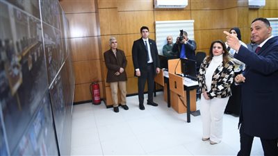 وزيرة الهجرة تتفقد الشبكة الوطنية الموحدة لمحافظة الدقهلية 