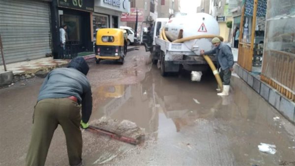 رفع تراكمات مياه