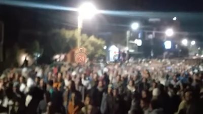 تشييع جنازة الأب وابنه ضحية الدفاية الكهربائية بالفيوم