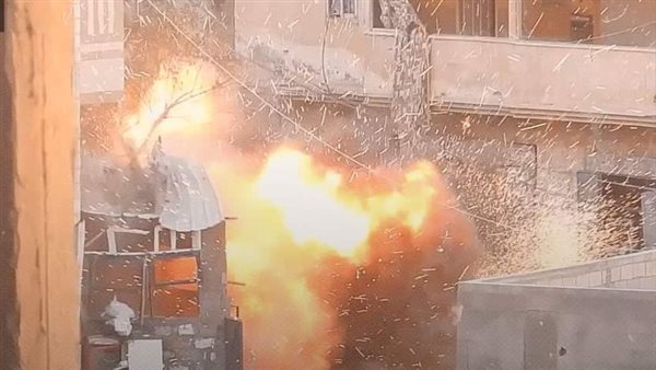 تدمير دبابة عسكرية