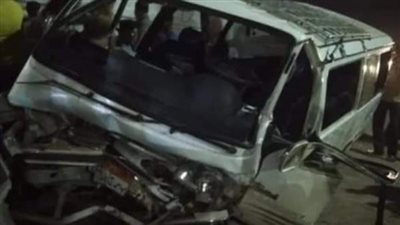 إصابة 10 أشخاص في انقلاب ميكروباص قبل كارتة طريق أسيوط الغربي