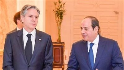 الرئيس السيسي يلتقي وزير الخارجية الأمريكي 
