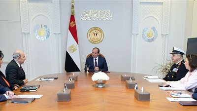 السيسي يلتقي رئيس شركة داسو الفرنسية لبحث التعاون في مجال التصنيع الحربي