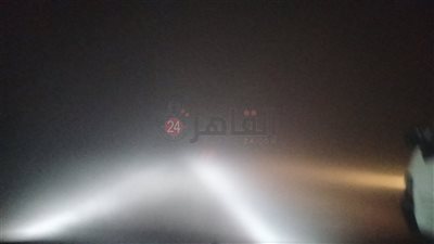 شبورة مائية كثيفة تحجب الرؤية على طريق القاهرة إسكندرية الزراعي