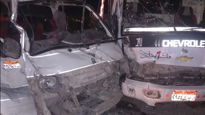 إصابة 3 أشخاص في حادث تصادم بالطريق الزراعي بالبحيرة