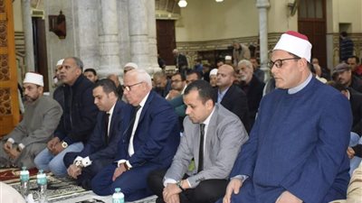 محافظ بورسعيد يشهد احتفالية الأوقاف بذكرى الإسراء والمعراج | صور
