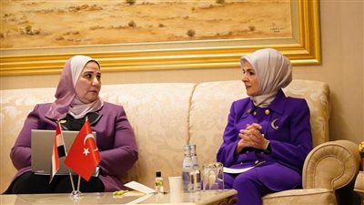 وزيرة التضامن ونظيرتها التركية تتفقان على تنظيم معرض للتراث الحرفي بالبلدين