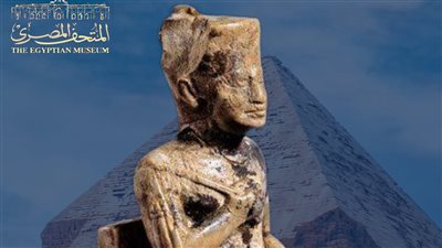 صُنع من العاج.. صورة نادرة لـ تمثال صاحب الهرم الأكبر بالجيزة 