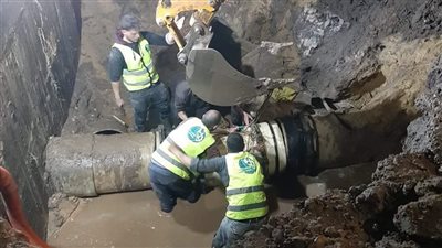 عودة مياه الشرب تدريجيًا لقرى العين السخنة بعد انقطاع استمر لمدة 6 ساعات