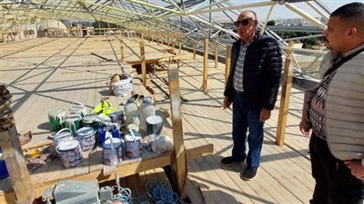 لجنة من الآثار تتفقد المتحف القبطي لدرء مخاطر مياه الأمطار والسيول | صور 