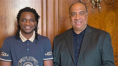 مصيلحي يكرم مابولولو هداف الاتحاد السكندري بعد التألق فى أمم إفريقيا 