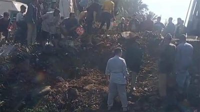 بعد تغيبه بـ8 سنوات.. استخراج رفات جثة شاب عثر عليه بجوار ترعة بالمحلة 