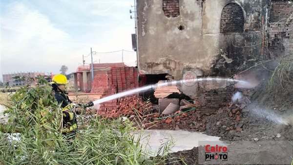 حريق مصنع طوب البحيرة