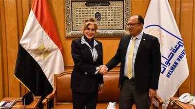 رئيس جامعة حلوان يستقبل سفيرة المكسيك بالقاهرة لبحث سبل التعاون المشترك