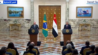 السيسي: توافقت مع الرئيس البرازيلي على أهمية وقف إطلاق النار في قطاع غزة