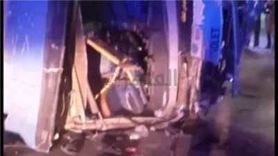 إصابة 20 شخصًا في انقلاب ميني باص شركة حراسات خاصة بالعاصمة الإدارية