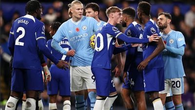 التشكيل الرسمي لـ مباراة مانشستر سيتي وتشيلسي في الدوري الإنجليزي الممتاز 