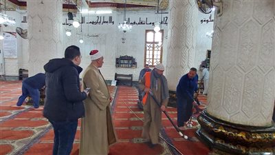 أوقاف الإسكندرية تطلق حملة تنظيف وإعداد المساجد لاستقبال شهر رمضان 