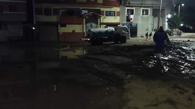 انفجار خط مياه رئيسي بالمنوفية وخطط بديلة لتغذية مدينة الباجور