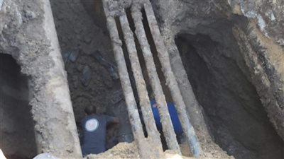 قطع مياه الشرب عن مدينة قليوب بسبب كسر بخط الطرد