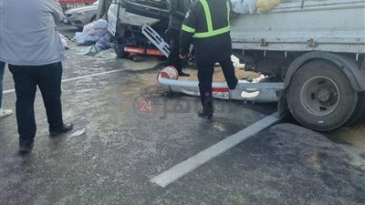 مصرع شخصين في حادث مروع أعلى محور الضبعة | فيديو وصور