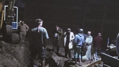 جهود مكثفة لإصلاح انفجار خط المياه المغذي لمدينة الباجور بالمنوفية | صور