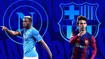 القنوات الناقلة بث مباشر لمباراة برشلونة ونابولي اليوم في دوري الأبطال 