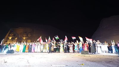 ليلة تعامد الشمس على رمسيس الثاني.. ختام مهرجان الثقافة والفنون بأبو سمبل بمشاركة 17 فرقة محلية ودولية