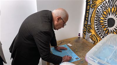 محافظ بورسعيد يدلي بصوته في انتخابات التجديد النصفي لنقابة المهندسين| صور 