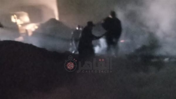 حريق داخل ثلاجة بطاطس