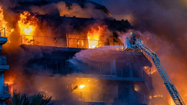 حريق فالنسيا