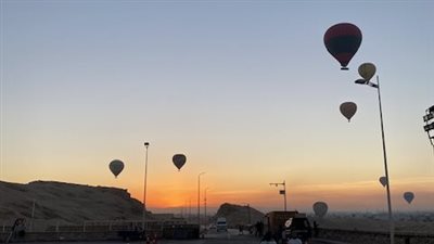 إلغاء رحلات البالون الطائر في الأقصر بسبب الأمطار 