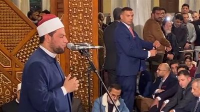 بدء احتفالية الأوقاف بـ ليلة النصف من شعبان في مسجد الحسين | بث مباشر