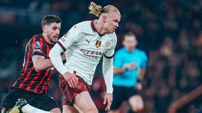 مانشستر سيتي يحقق فوزا صعبا على بورنموث في الدوري الإنجليزي