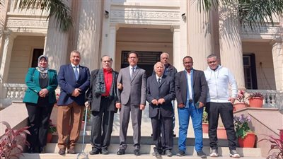 رئيس جامعة بنها يستقبل الموسيقار هاني شنودة والملحن فاروق سلامة| صور