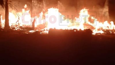 دوار الكبير أوي اتحرق.. السيطرة على حريق لوكيشن تصوير مسلسل الكبير أوي| صور