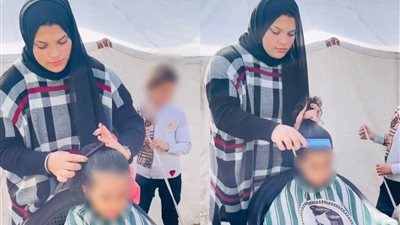 نازح في بلدي.. فلسطينية تطلق مبادرة للاهتمام بنظافة صغار غزة: هدفي إسعادهم بلا مقابل
