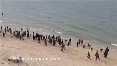 فرحة فلسطينية بـ إنزال مساعدات على مناطق من بحر غزة ومخيمات النازحين