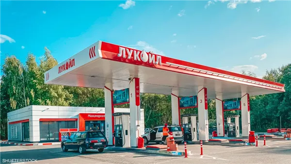 محطة بنزين داخل روسيا