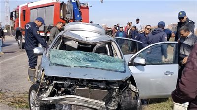 الدفع بـ10 سيارات إسعاف.. مصرع وإصابة 9 أشخاص إثر حادث تصادم سيارتين على صحراوي قنا