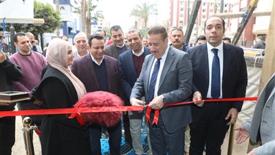 محافظ المنوفية يفتتح معرض أهلا رمضان لبيع السلع الغذائية بجوار الديوان العام