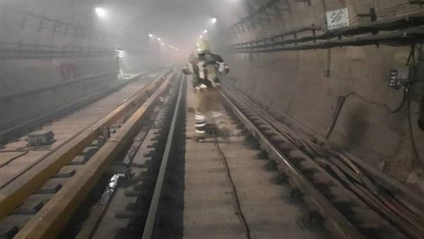 حريق في مترو طهران