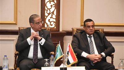محافظ الفيوم يستقبل وزير التنمية المحلية ووفد الاتحاد الأوروبي وبرنامج الأمم المتحدة الإنمائي