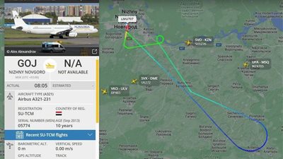 بعد إقلاعها.. طائرة مصرية تعود إلى مطار تشكالوف الروسي 