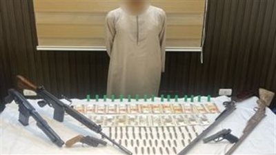 ضبط 3 عناصر إجرامية بحوزتهم مخدرات وأسلحة نارية وذخائر بدون ترخيص بالمحافظات | صور