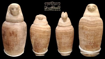 المتحف المصري بالتحرير يعرض أواني كانوبية لـ شخص عانى من مرض البلهارسيا